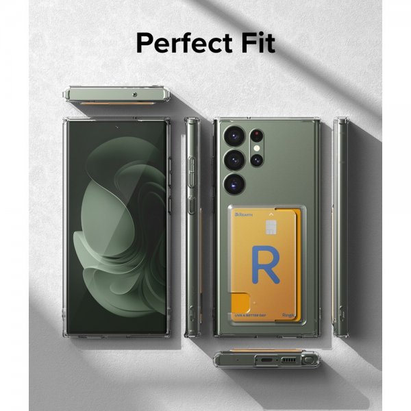 Ringke Samsung Galaxy S23 Ultra Skal Fusion Card Clear