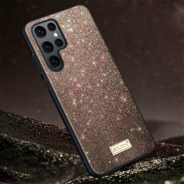 Sulada Samsung Galaxy S23 Ultra Skal Glitter Roseguld