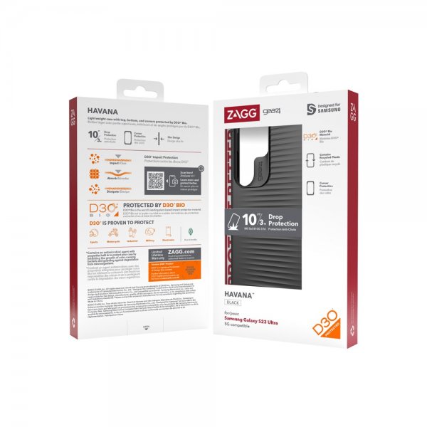 Gear4 Samsung Galaxy S23 Ultra Skal Havana Svart