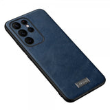 Sulada Samsung Galaxy S23 Ultra Skal Lädertextur Blå