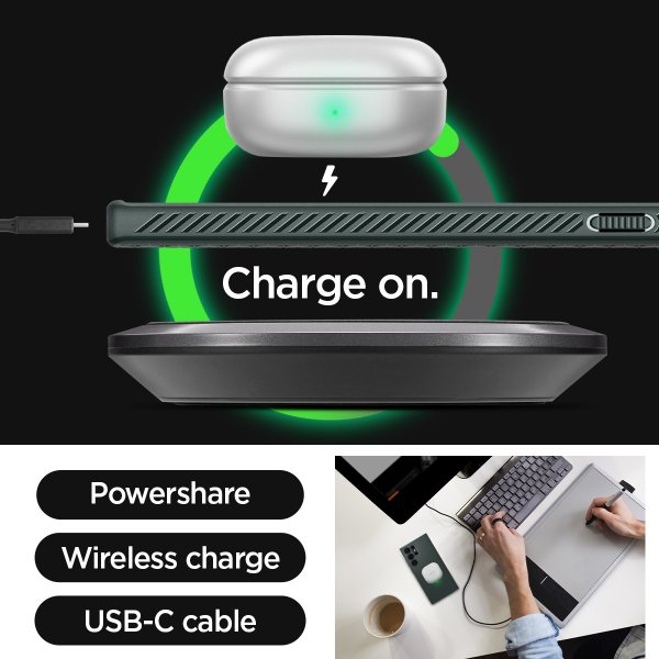 Spigen Samsung Galaxy S23 Ultra Skal Liquid Air Abyss Green