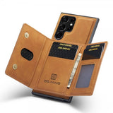 Dg.Ming Samsung Galaxy S23 Ultra Skal M2 Series Löstagbar Korthållare Brun