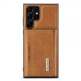 Dg.Ming Samsung Galaxy S23 Ultra Skal M2 Series Löstagbar Korthållare Brun