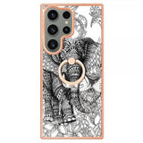Samsung Galaxy S23 Ultra Skal med Finger Ring Motiv Elefant