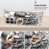 Samsung Galaxy S23 Ultra Skal med Finger Ring Motiv Elefant