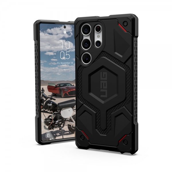 Urban Armor Gear (UAG) Samsung Galaxy S23 Ultra Skal Monarch Pro MagSafe Kevlar Black