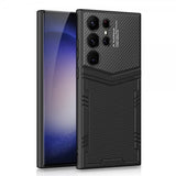 GKK Samsung Galaxy S23 Ultra Skal Mönster Litchi