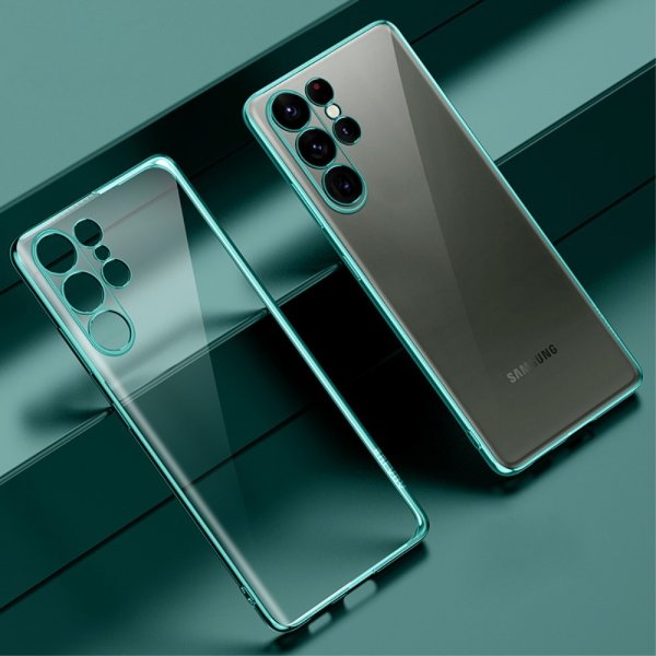 Sulada Samsung Galaxy S23 Ultra Skal Pläterad Kant Grön
