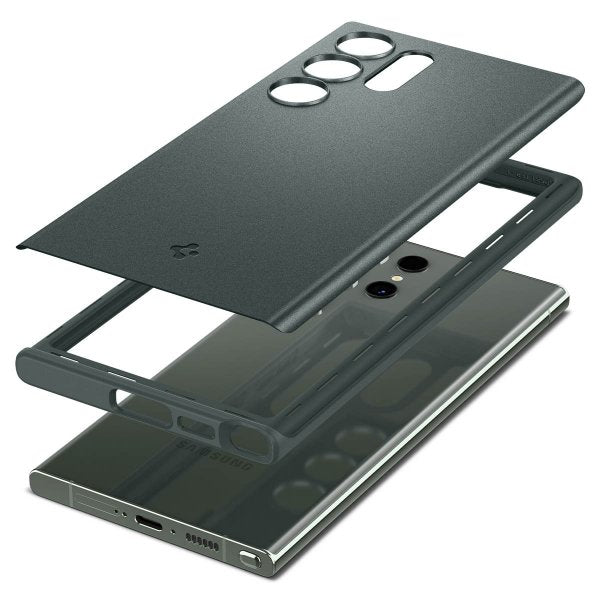 Spigen Samsung Galaxy S23 Ultra Skal Thin Fit Abyss Green