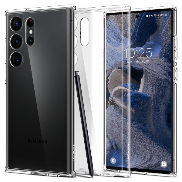 Spigen Samsung Galaxy S23 Ultra Skal Ultra Hybrid Crystal Clear