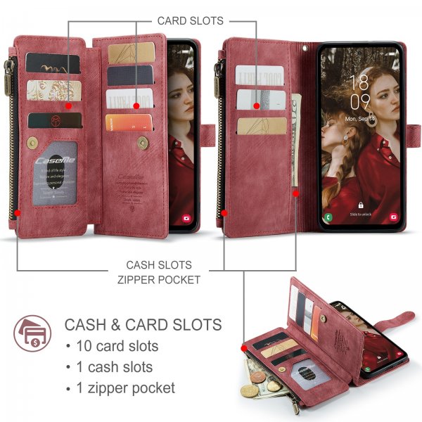 CaseMe Samsung Galaxy S24 FE Fodral C30 Series Röd
