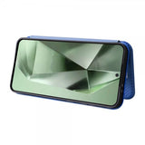 Samsung Galaxy S24 FE Fodral Kolfibertextur Blå