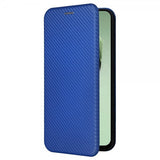 Samsung Galaxy S24 FE Fodral Kolfibertextur Blå