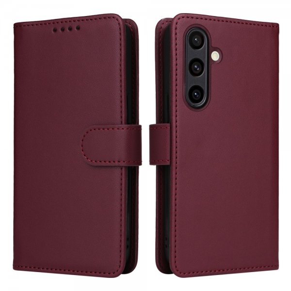Betopnice Samsung Galaxy S24 FE Fodral med Löstagbart Skal 005 Röd