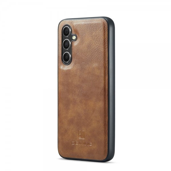 Dg.Ming Samsung Galaxy S24 FE Fodral med Löstagbart Skal Brun
