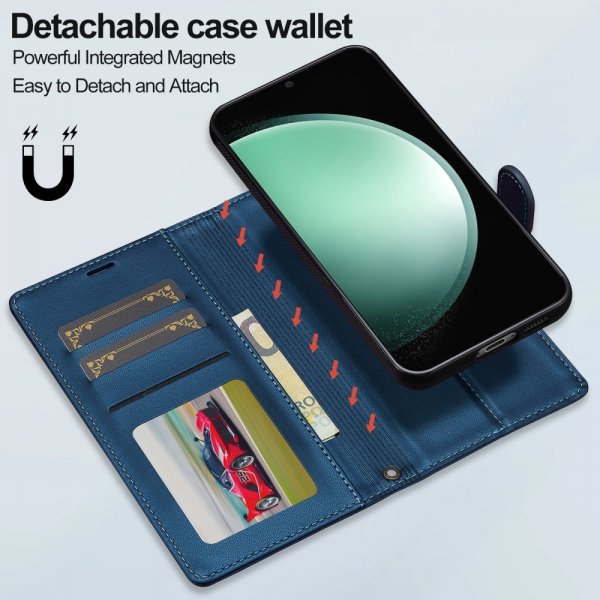Lc.Imeeke Samsung Galaxy S24 FE Fodral med Löstagbart Skal L2 Series MagSafe Blå