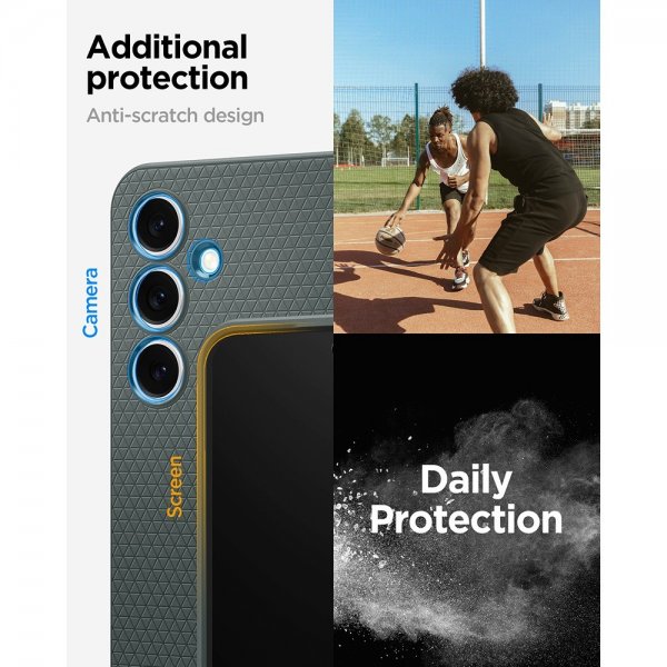 Spigen Samsung Galaxy S24 FE Skal Liquid Air Abyss Green