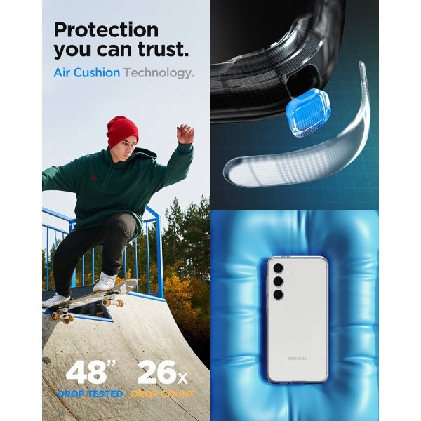 Spigen Samsung Galaxy S24 FE Skal Liquid Crystal Crystal Clear