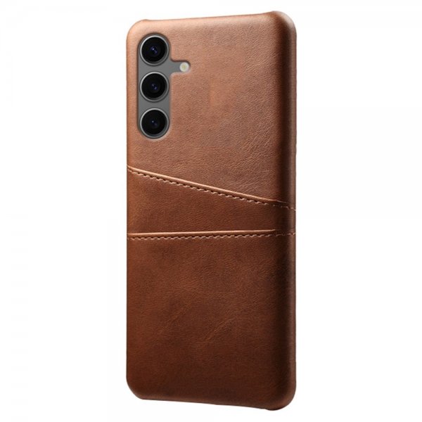 Samsung Galaxy S24 FE Skal med två Kortfack Brun