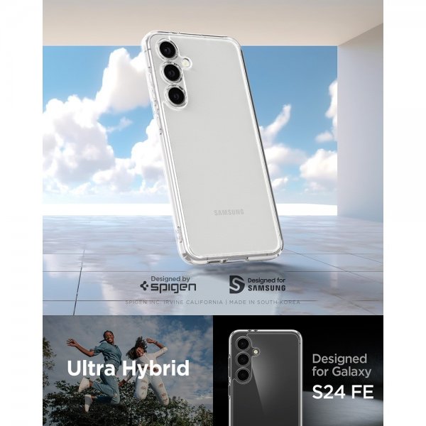 Spigen Samsung Galaxy S24 FE Skal Ultra Hybrid Crystal Clear