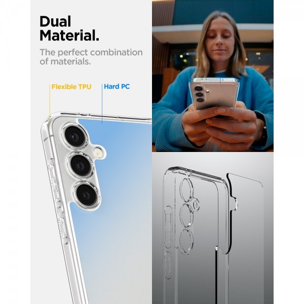 Spigen Samsung Galaxy S24 FE Skal Ultra Hybrid Crystal Clear