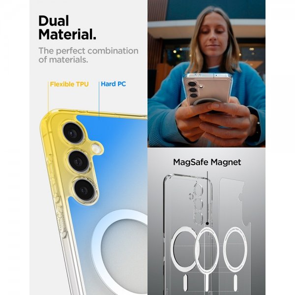 Spigen Samsung Galaxy S24 FE Skal Ultra Hybrid MagFit Vit