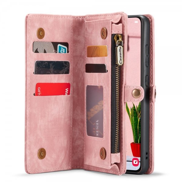 CaseMe Samsung Galaxy S24 Fodral 008 Series Löstagbart Skal Rosa