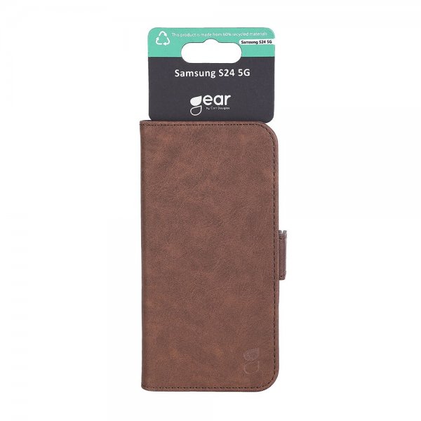Gear Samsung Galaxy S24 Fodral 3 Kortfack Brun