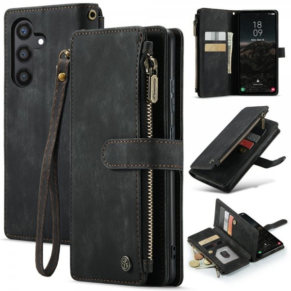 CaseMe Samsung Galaxy S24 Fodral C30 Series Svart
