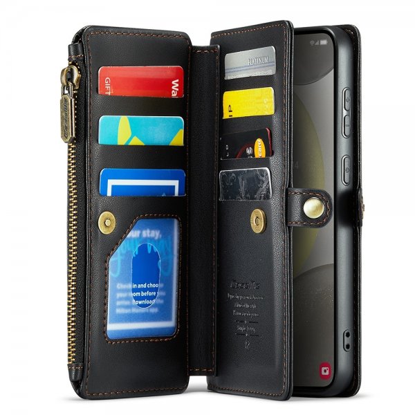 CaseMe Samsung Galaxy S24 Fodral C36 Series Svart