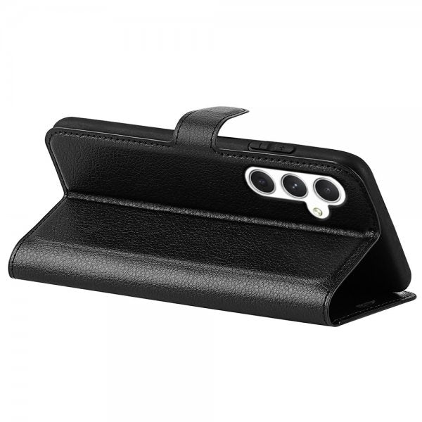 Samsung Galaxy S24 Fodral Litchi Svart
