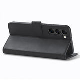 Lc.Imeeke Samsung Galaxy S24 Fodral med Kortfack Stativfunktion Svart