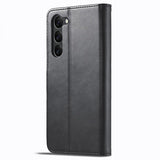 Lc.Imeeke Samsung Galaxy S24 Fodral med Kortfack Stativfunktion Svart