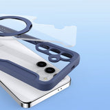Dux Ducis Samsung Galaxy S24 Fodral Skin X Pro Series Kickstand MagSafe Blå