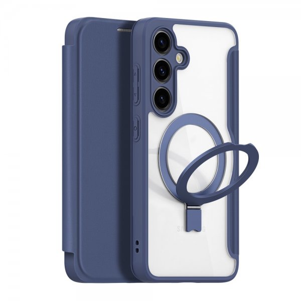 Dux Ducis Samsung Galaxy S24 Fodral Skin X Pro Series Kickstand MagSafe Blå