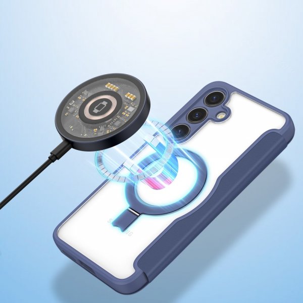 Dux Ducis Samsung Galaxy S24 Fodral Skin X Pro Series Kickstand MagSafe Blå