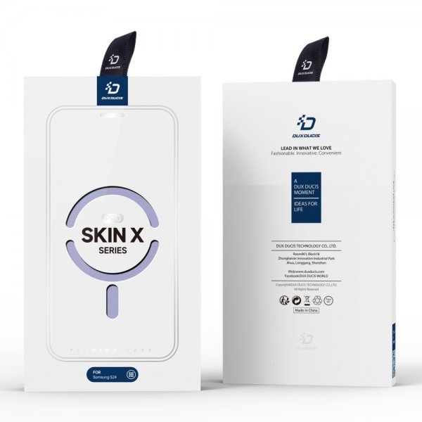 Dux Ducis Samsung Galaxy S24 Fodral Skin X Pro Series Kickstand MagSafe Lila