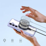 Dux Ducis Samsung Galaxy S24 Fodral Skin X Pro Series Kickstand MagSafe Lila