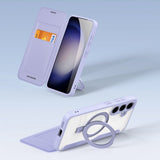 Dux Ducis Samsung Galaxy S24 Fodral Skin X Pro Series Kickstand MagSafe Lila