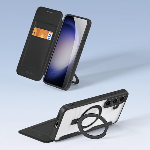 Dux Ducis Samsung Galaxy S24 Fodral Skin X Pro Series Kickstand MagSafe Svart