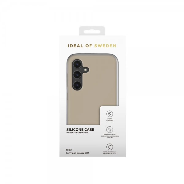 Ideal of Sweden Samsung Galaxy S24/Galaxy S25 Skal Silicone Case MagSafe Beige