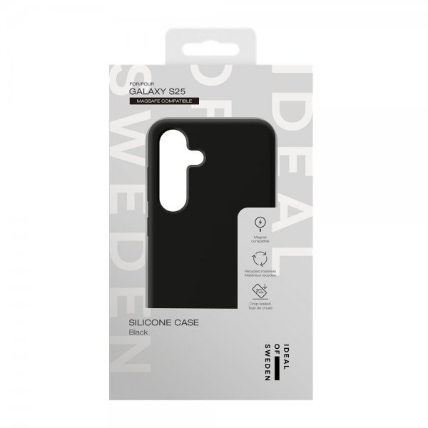 Ideal of Sweden Samsung Galaxy S24/Galaxy S25 Skal Silicone Case MagSafe Svart