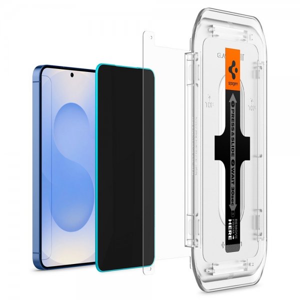 Spigen Samsung Galaxy S24/Galaxy S25 Skärmskydd GLAS.tR EZ Fit Privacy 2-pack
