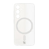 Rvelon Samsung Galaxy S24 Skal Korrugerad MagSafe Vit