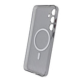Samsung Galaxy S24 Skal Korrugerad MagSafe Transparent Svart
