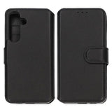 Rvelon Samsung Galaxy S24 Fodral Äkta Läder Svart