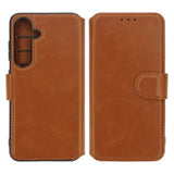 Rvelon Samsung Galaxy S24 Fodral 4 Kortfack Brun