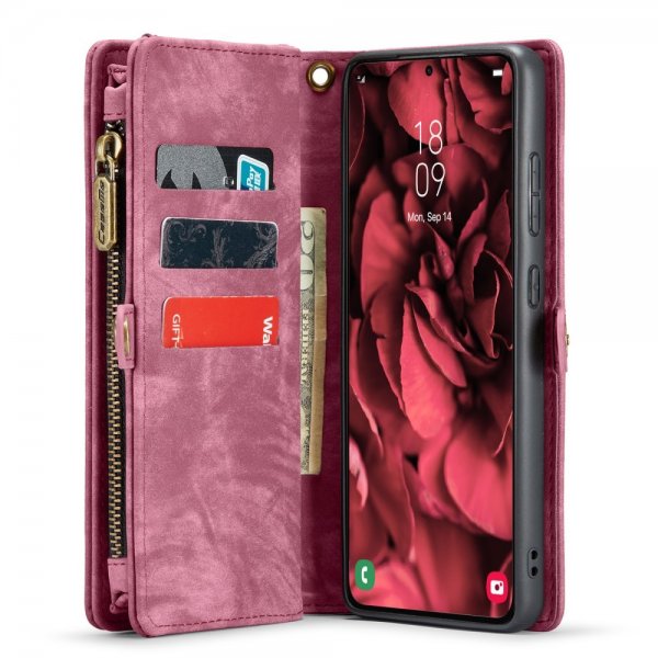 CaseMe Samsung Galaxy S24 Plus Fodral 008 Series Löstagbart Skal Röd