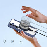 Dux Ducis Samsung Galaxy S24 Plus Fodral Skin X Pro Series Kickstand MagSafe Blå