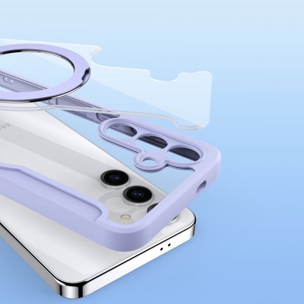 Dux Ducis Samsung Galaxy S24 Plus Fodral Skin X Pro Series Kickstand MagSafe Lila